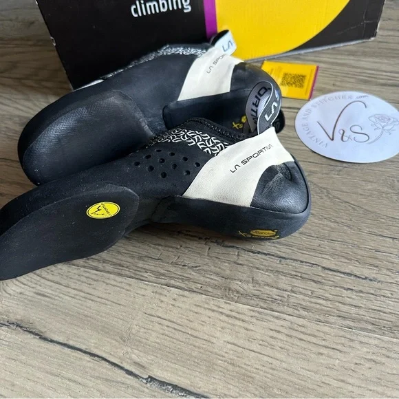 La Sportiva Katana Lace Rock Climbing Shoes White Black Size